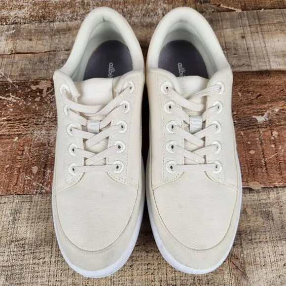 Allbirds CP Canvas Pacers Men Size 9 Ivory Casual Comfort Classics Sneakers