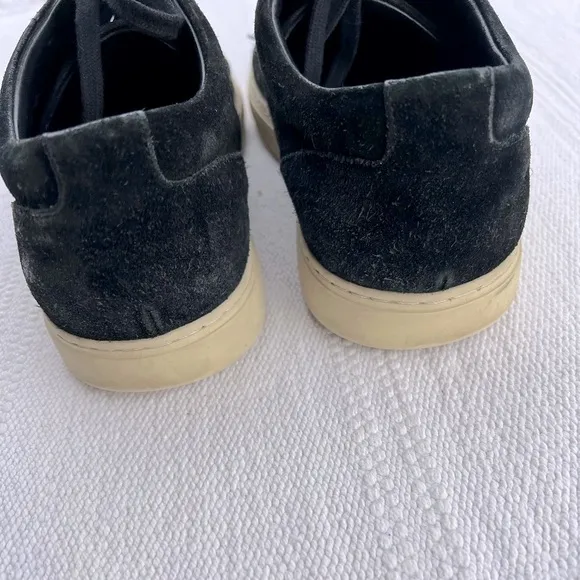 Allen Edmonds Black Lace Suede Sneakers Size 8.5 Casual