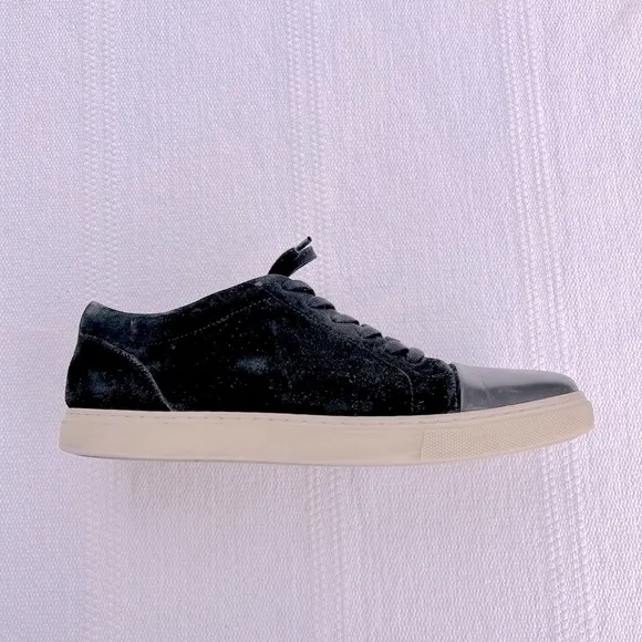 Allen Edmonds Black Lace Suede Sneakers Size 8.5 Casual