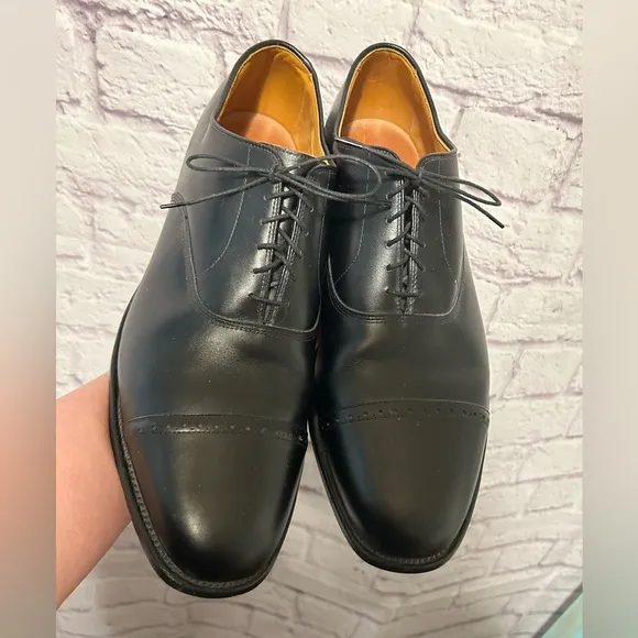 Allen Edmonds Black leather lace up dress shoes Size 15 E