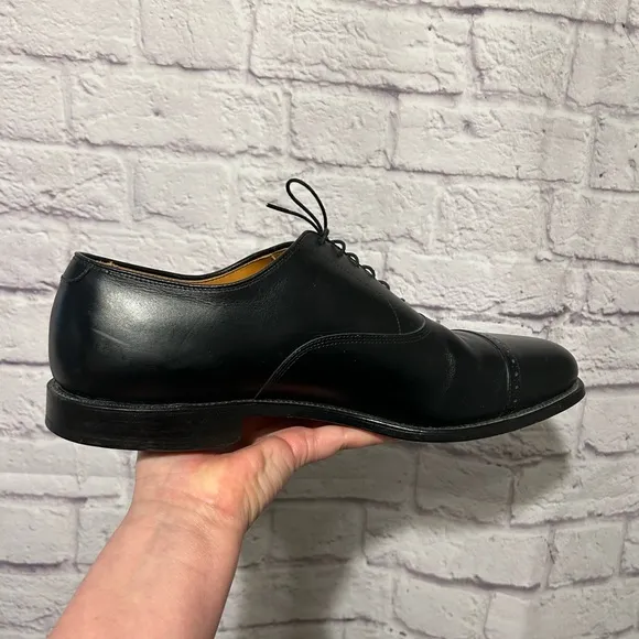 Allen Edmonds Black leather lace up dress shoes Size 15 E