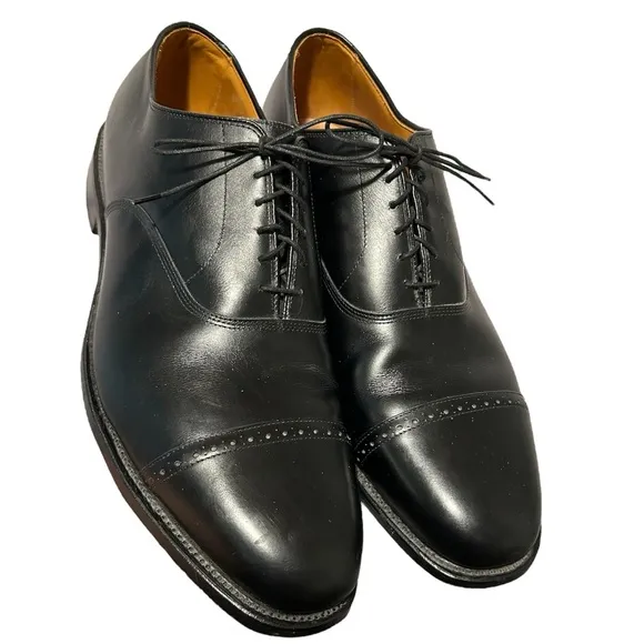 Allen Edmonds Black leather lace up dress shoes Size 15 E