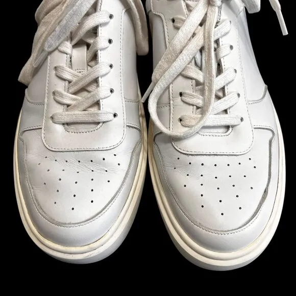 Allen Edmonds Owen White Leather Sneakers Mens Size 11 D