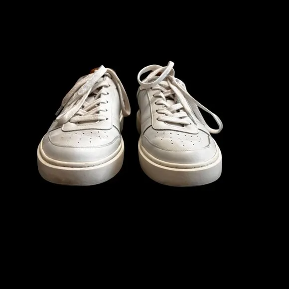 Allen Edmonds Owen White Leather Sneakers Mens Size 11 D