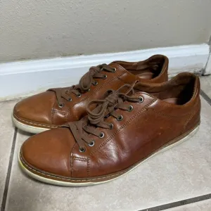 Allen Edmonds Porter Men’s 11 D Leather Casual Sneakers Brown Derby Shoes