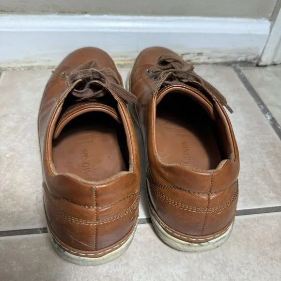 Allen Edmonds Porter Men’s 11 D Leather Casual Sneakers Brown Derby Shoes