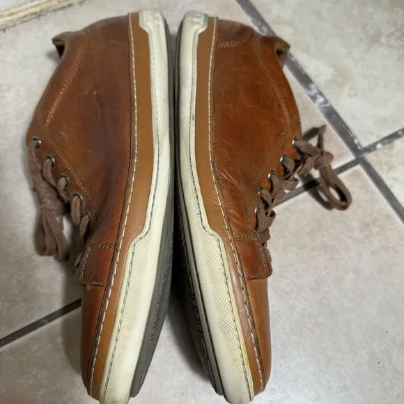 Allen Edmonds Porter Men’s 11 D Leather Casual Sneakers Brown Derby Shoes