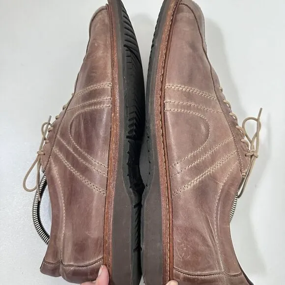 Allen Edmonds Voyager Oxford Brown Leather Casual Walking Dress Career Shoes 14B