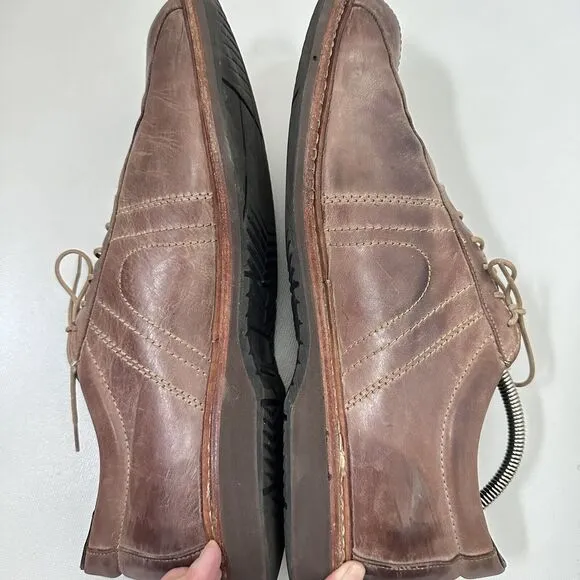 Allen Edmonds Voyager Oxford Brown Leather Casual Walking Dress Career Shoes 14B