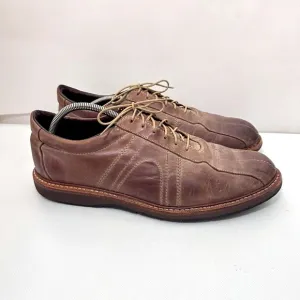 Allen Edmonds Voyager Oxford Brown Leather Casual Walking Dress Career Shoes 14B
