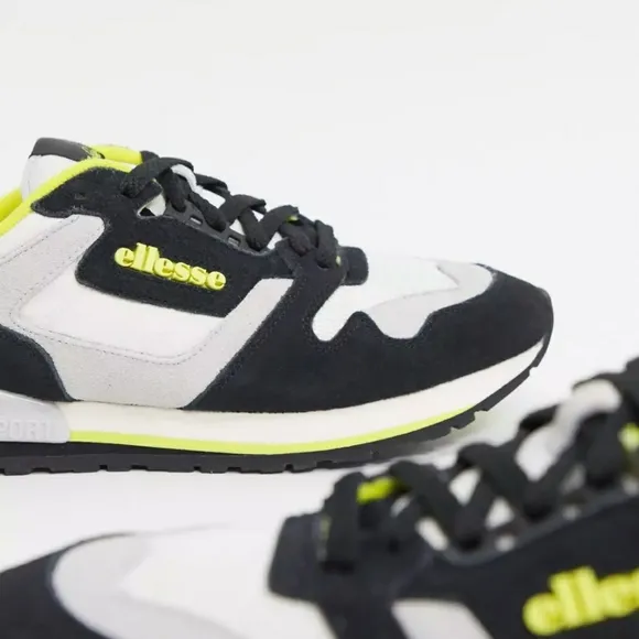 Allesse Shoes 147  Suede AM color black white/ligh green size 11