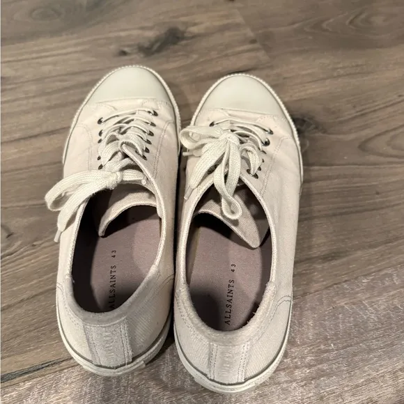 AllSaints Dillon Mens Shoes Gray Size US 10M RIGG LOW TOP CANVAS EUR(43)