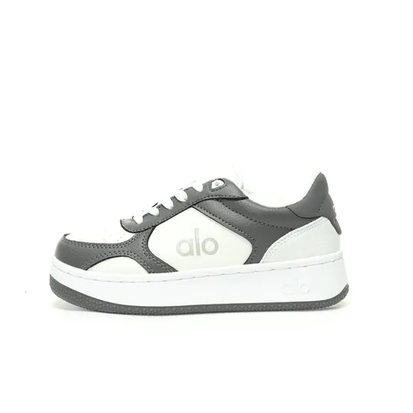 Alo Yoga Casual Sports Skateboard Shoes Gray And White