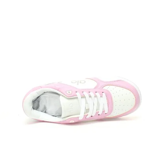Alo Yoga Casual Sports Skateboard Shoes Pink And White