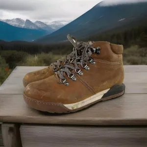 Alpine Design Womens Leather Hiking Boots US 9.5 fiamnata Lace-Up Brown boot