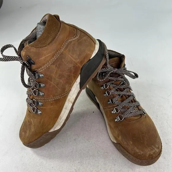 Alpine Design Womens Leather Hiking Boots US 9.5 fiamnata Lace-Up Brown boot