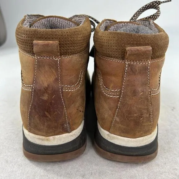 Alpine Design Womens Leather Hiking Boots US 9.5 fiamnata Lace-Up Brown boot