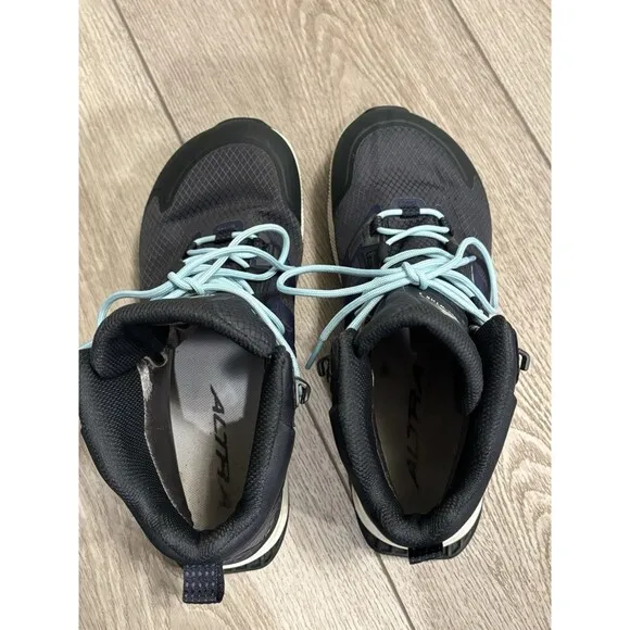 Altra Lone Peak All-WTHR 2 Women's Sz 8.5 Black Waterproof Trail Hiking Shoes
