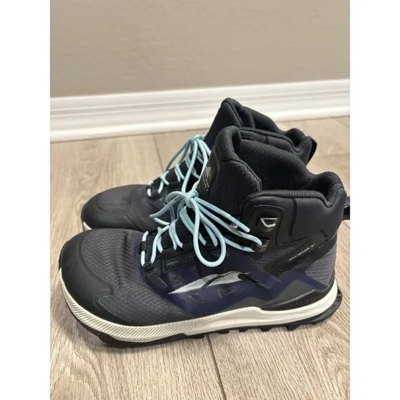 Altra Lone Peak All-WTHR 2 Women's Sz 8.5 Black Waterproof Trail Hiking Shoes