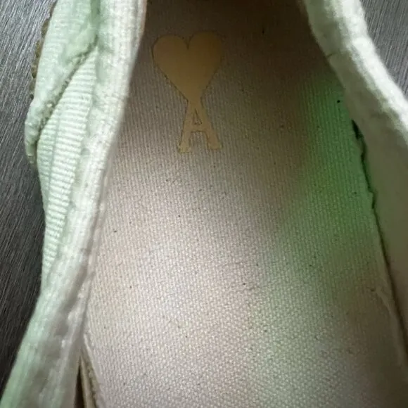 Ami Paris Canvas Lace-Up Sneakers