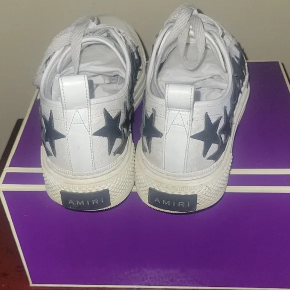 AMIRI White and Black Sneakers