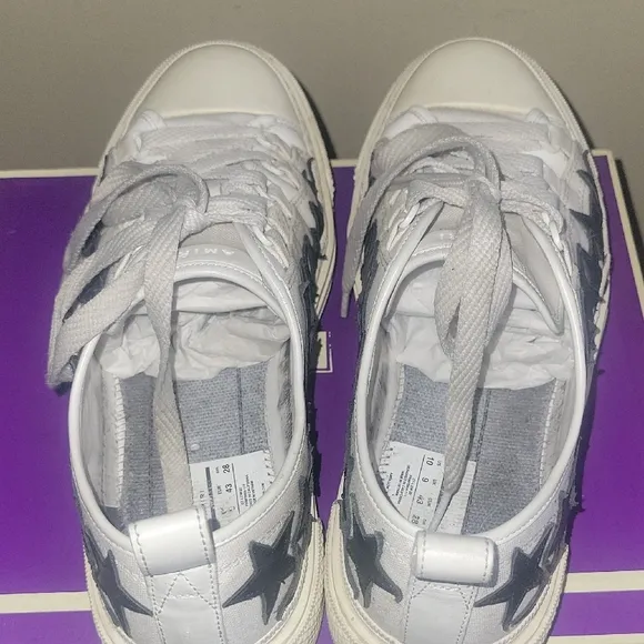 AMIRI White and Black Sneakers