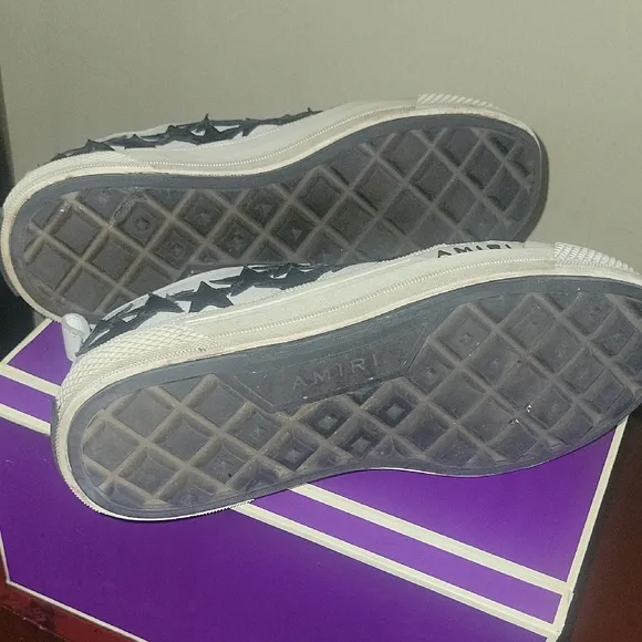 AMIRI White and Black Sneakers
