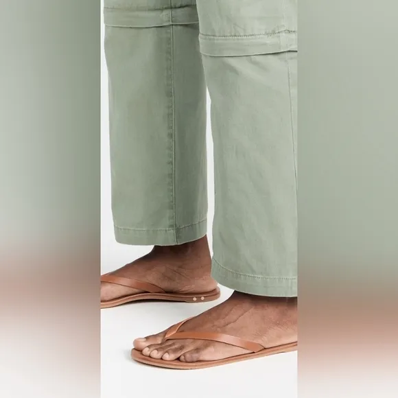 Anthropologie BEEK Seabird Leather Flip Flop In Tan/tan Size 40 EU, 10 US