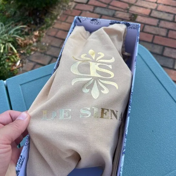 Anthropologie De Siena Mouna Raffia Flats NIB