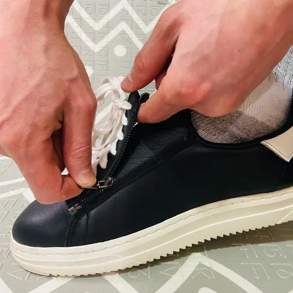 Anthropologie leather sneakers 2in1 jdual Danika