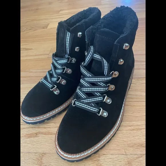 Anthropologie Silent D Rexi Hiker Boots in Black