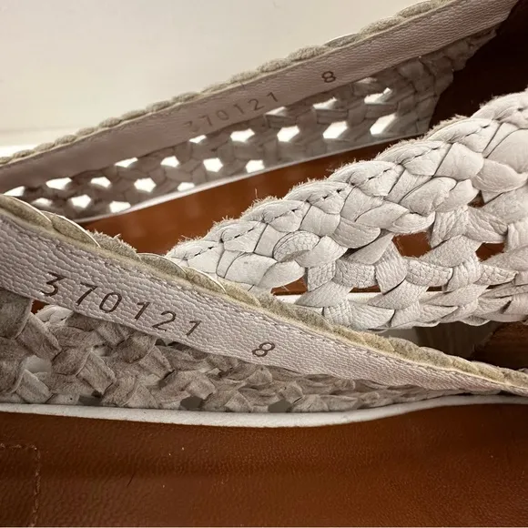 Aquatalia Heels White Woven Shoes Women’s Size 8 *MinorWear