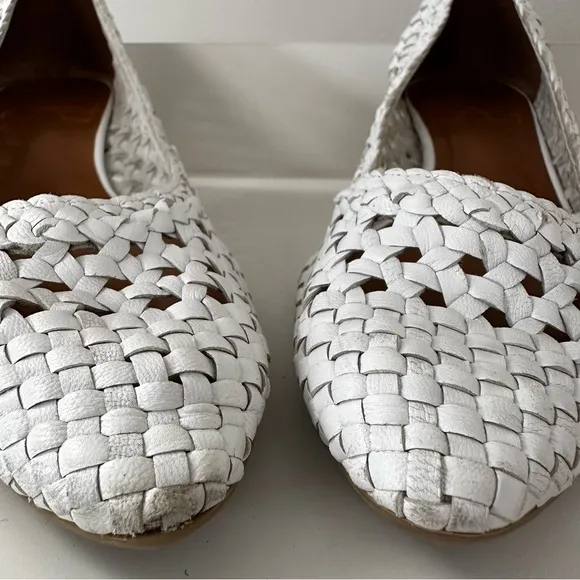 Aquatalia Heels White Woven Shoes Women’s Size 8 *MinorWear
