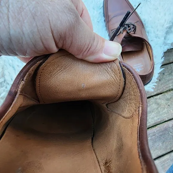 AQUATALIA Men Shoes Scott GrainLight Brown Leather Oxford Casual Sz 9 Italy