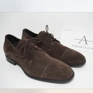Aquatalia Mens Waterproof Oxford Dress Shoes Brown