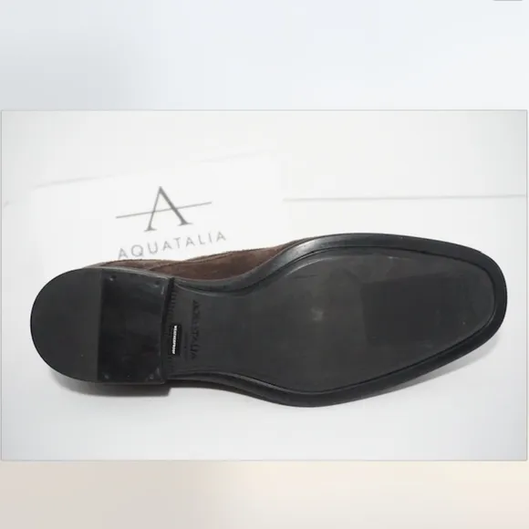 Aquatalia Mens Waterproof Oxford Dress Shoes Brown