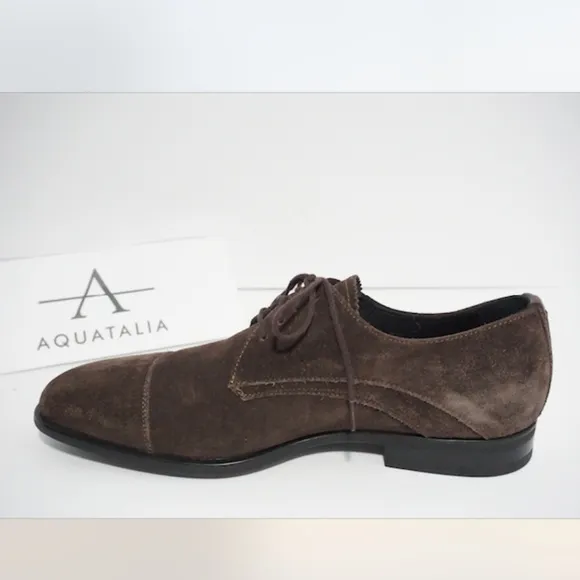 Aquatalia Mens Waterproof Oxford Dress Shoes Brown