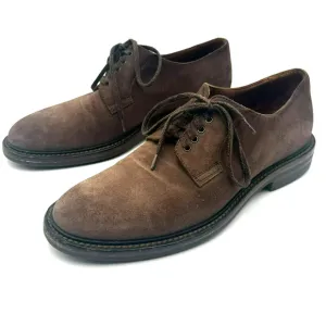 AQUATALIA Shoes Men's 10 Italy Roberto Suede Brown Lace Up Oxfords Weatherproof