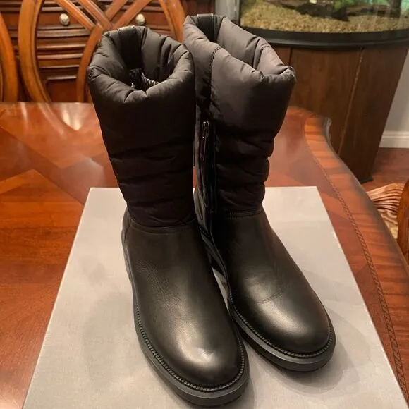 Aquatalia Lori waterproof stain resistant technology leather Italian boot size 6