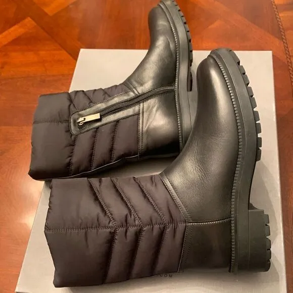 Aquatalia Lori waterproof stain resistant technology leather Italian boot size 6