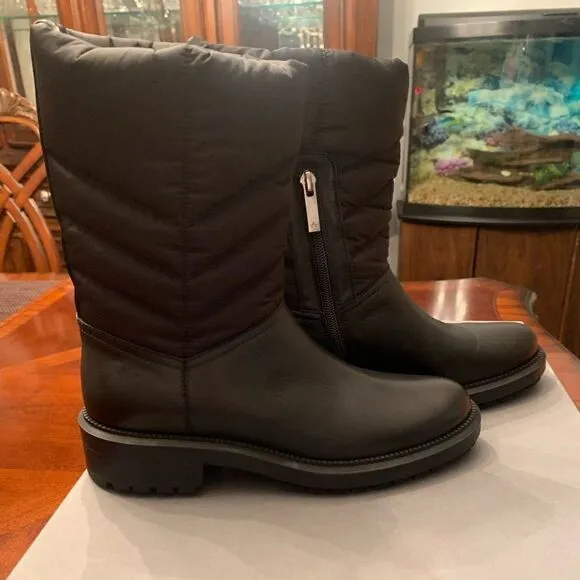 Aquatalia Lori waterproof stain resistant technology leather Italian boot size 6