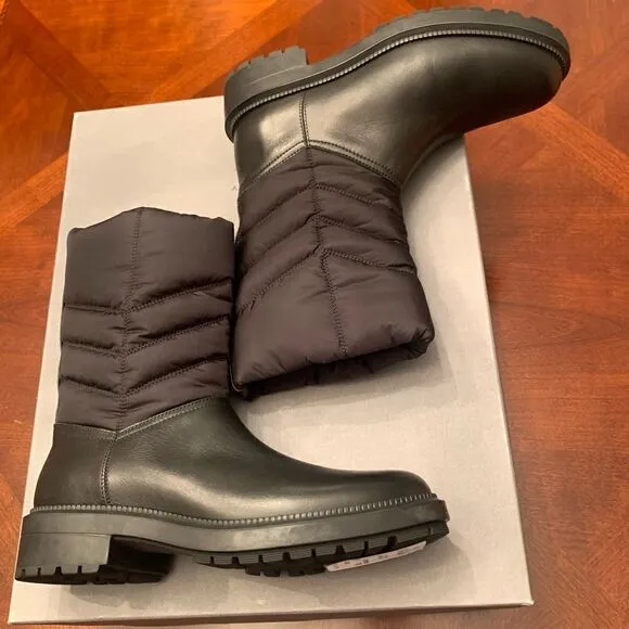 Aquatalia Lori waterproof stain resistant technology leather Italian boot size 6