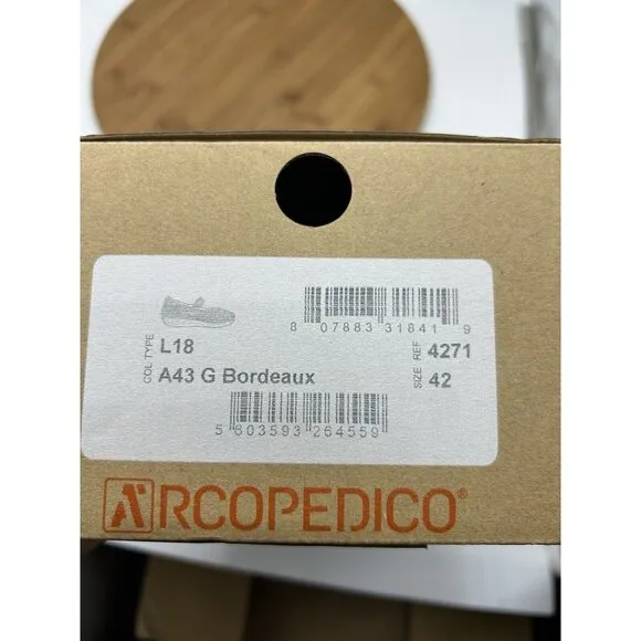 Arcopedico‎ L18 Mary Jane Flats Color Bordeaux Womens Size 42 EU/Us 10.5-11