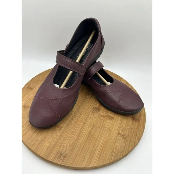 Arcopedico‎ L18 Mary Jane Flats Color Bordeaux Womens Size 42 EU/Us 10.5-11