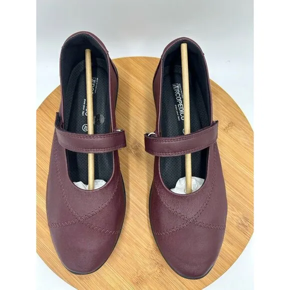 Arcopedico‎ L18 Mary Jane Flats Color Bordeaux Womens Size 42 EU/Us 10.5-11