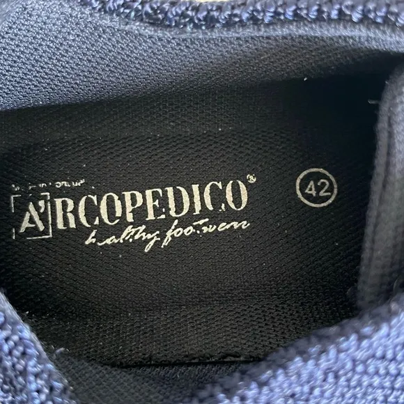 Arcopedico LS Lace Up Navy Nylon Knit Portugal Shoes EU 42/US 9.5