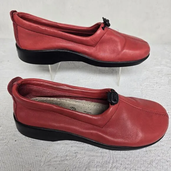 Arcopedico Red Leather Mary Janes 37 Sustainable Arch Support Comfort Cottage