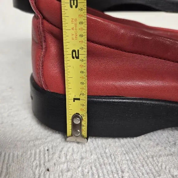 Arcopedico Red Leather Mary Janes 37 Sustainable Arch Support Comfort Cottage