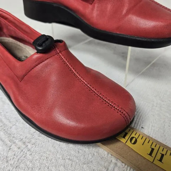 Arcopedico Red Leather Mary Janes 37 Sustainable Arch Support Comfort Cottage