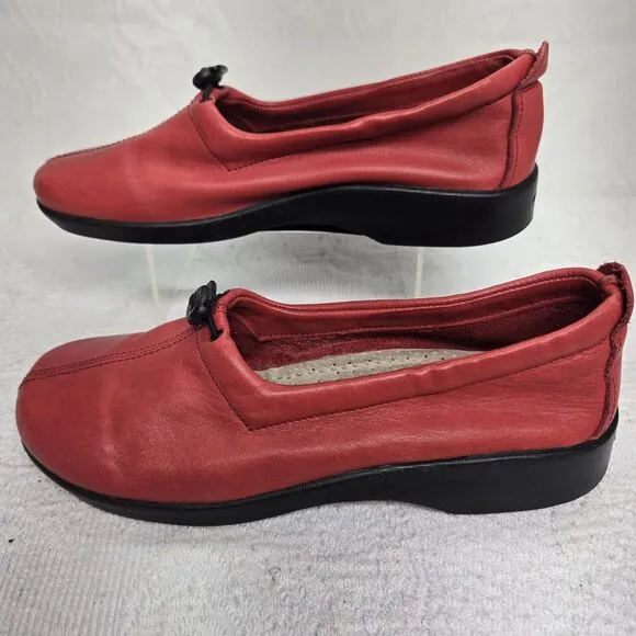 Arcopedico Red Leather Mary Janes 37 Sustainable Arch Support Comfort Cottage